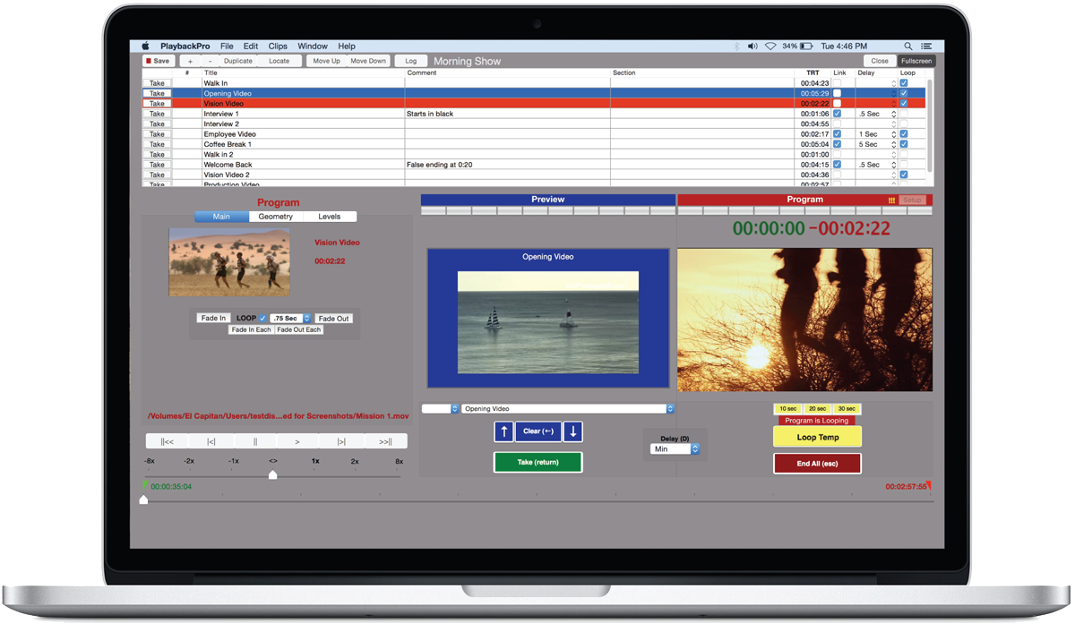 audio visual software for mac